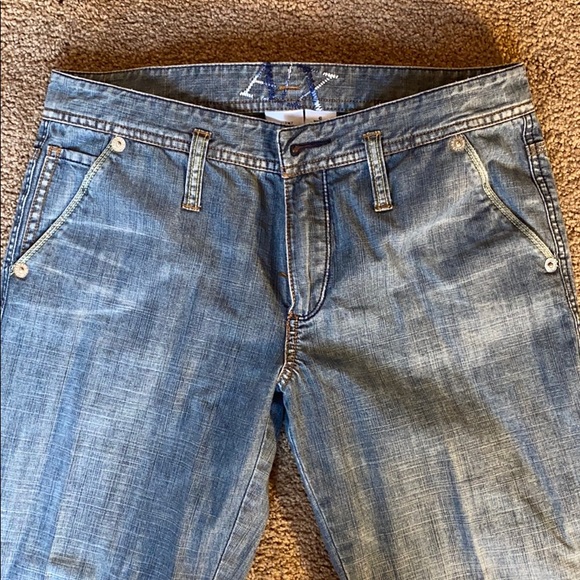 Armani Exchange light wash wide leg jeans - Picture 2 of 4